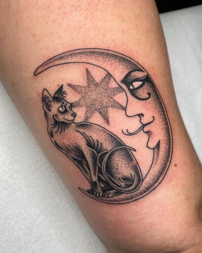30 Cool Sphinx Cat Tattoos You Must Love