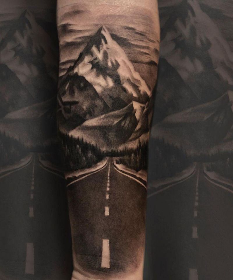 30 Unique Road Tattoos You Must Try
