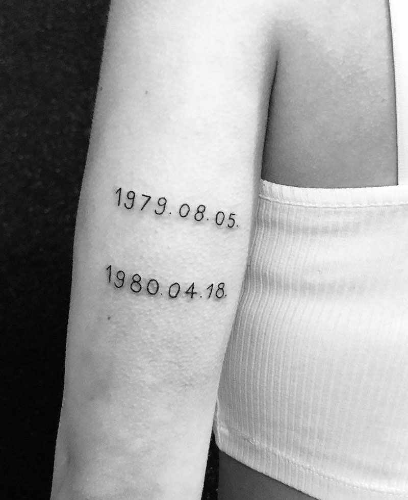 30 Cool Date Tattoos You Must See