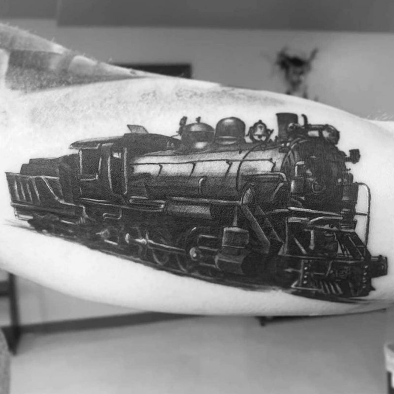 30 Unique Train Tattoos You Must Love