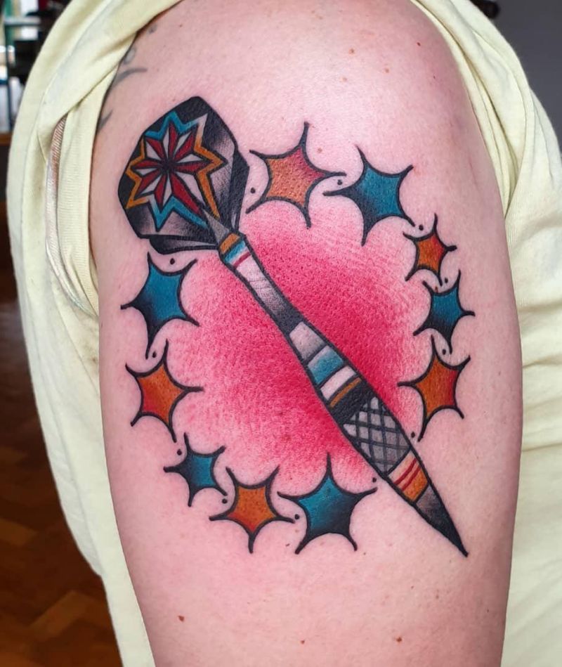 30 Great Dart Tattoos to Inspire You
