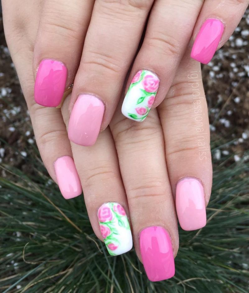 30 Trendy Flower Nail Art Designs You Can Copy