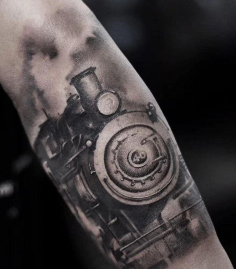 30 Unique Train Tattoos You Must Love