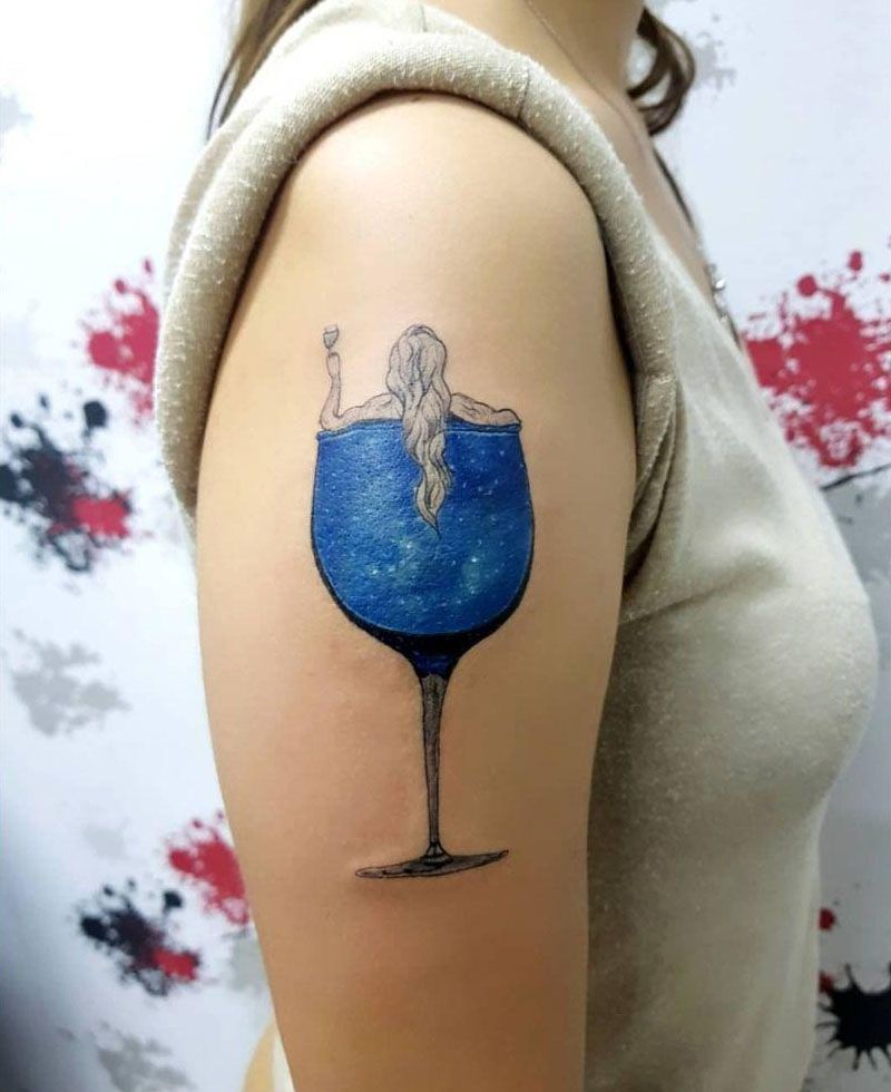 30 Elegant Wine Glass Tattoos You Must Try