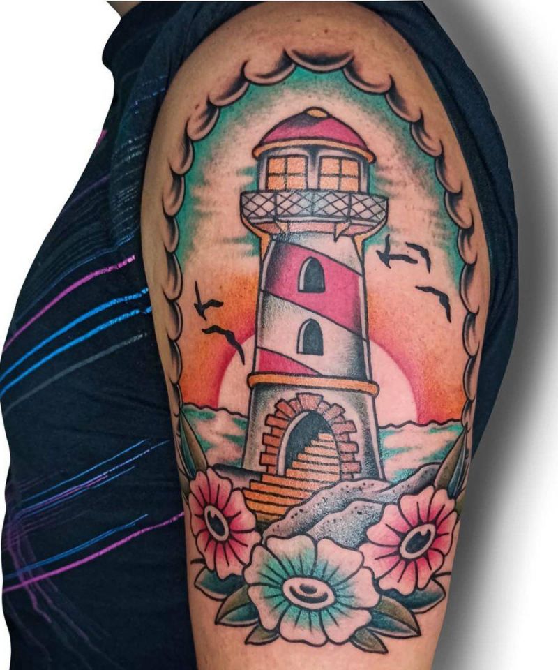 30 Unique Lighthouse Tattoos for Your Inspiration