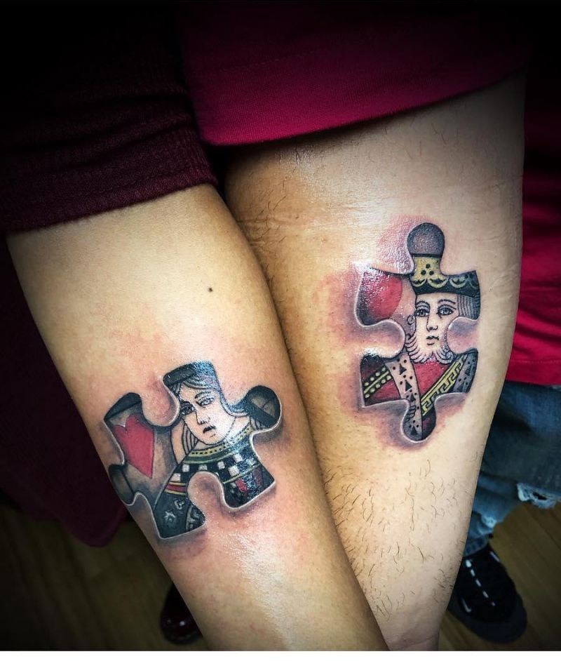 30 Pretty King and Queen Tattoos You Will Love