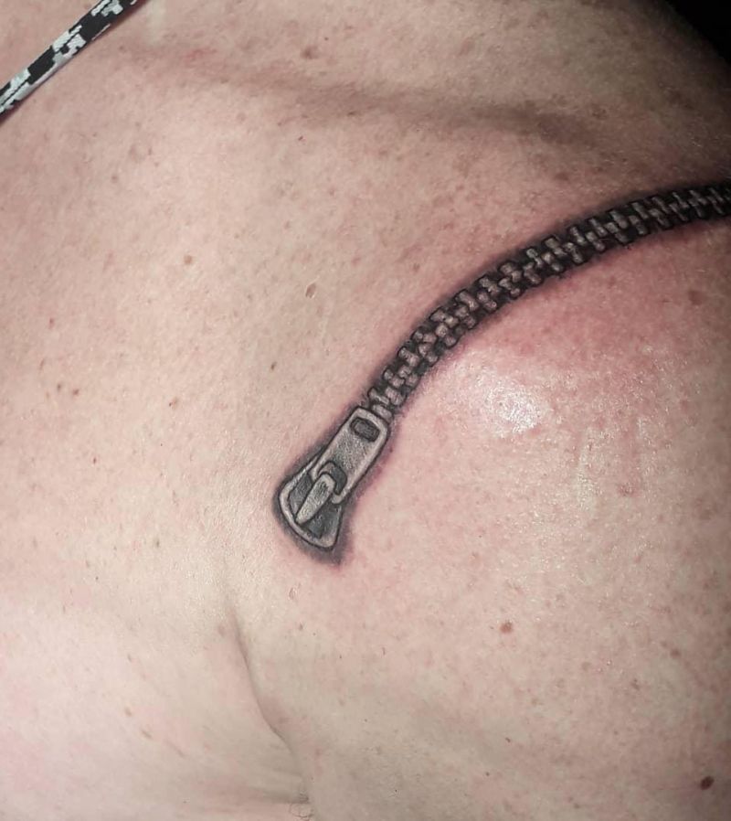 30 Unique Zipper Tattoos You Can Copy