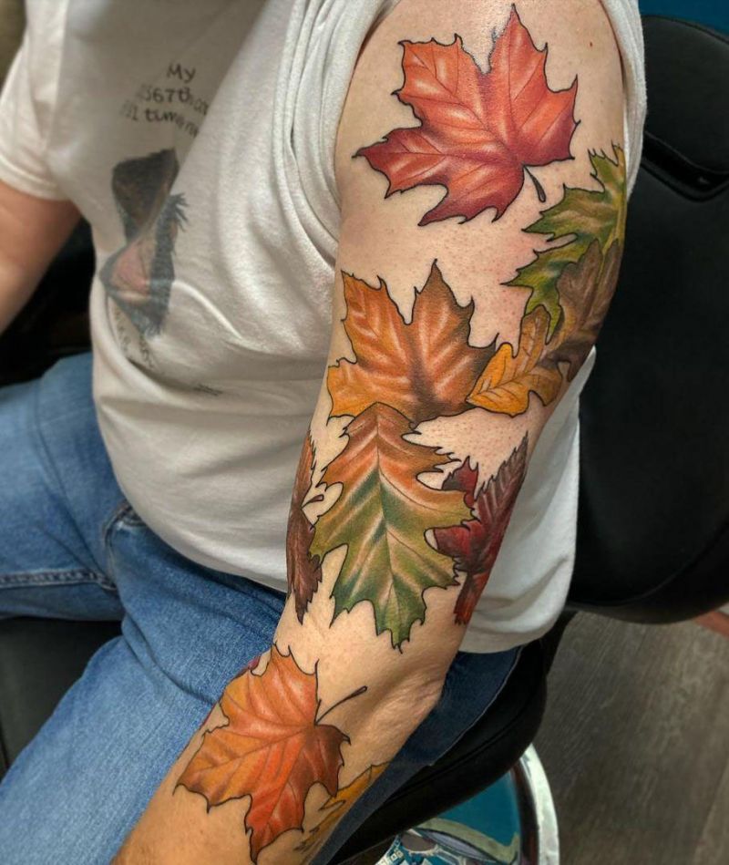 30 Elegant Leaf Tattoos You Will Love