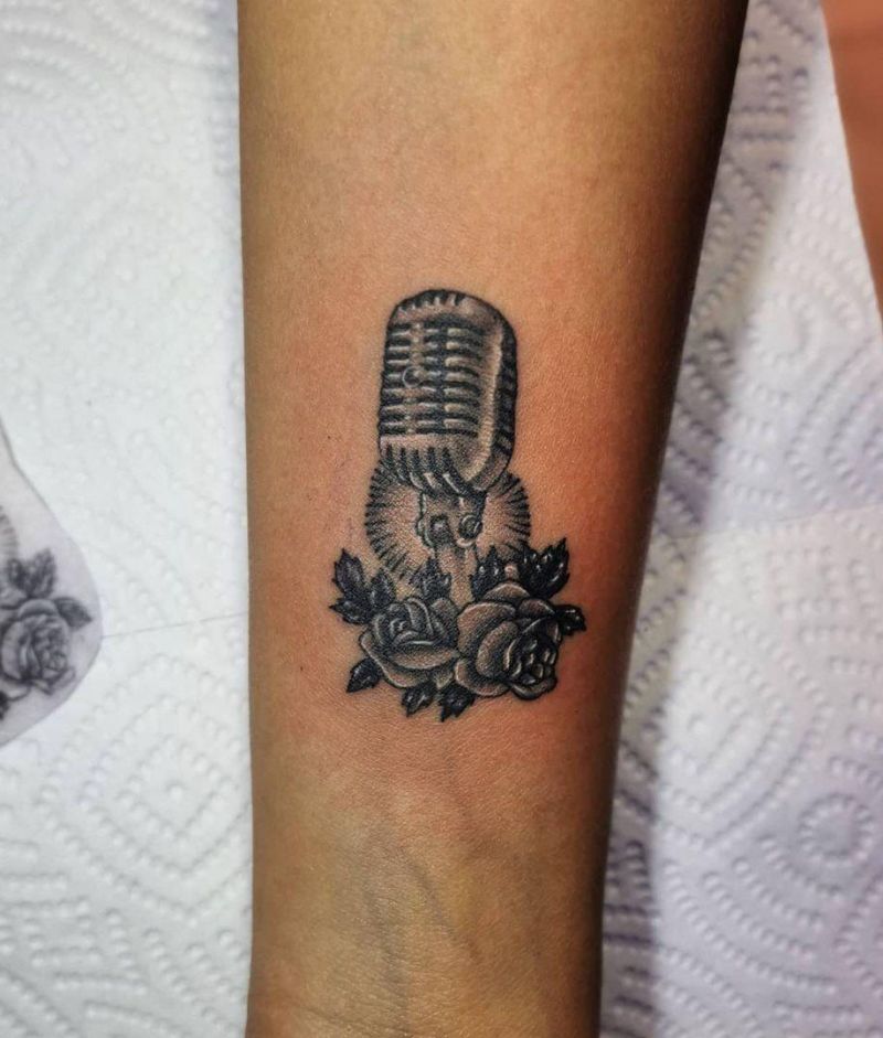 30 Unique Microphone Tattoos You Must Try