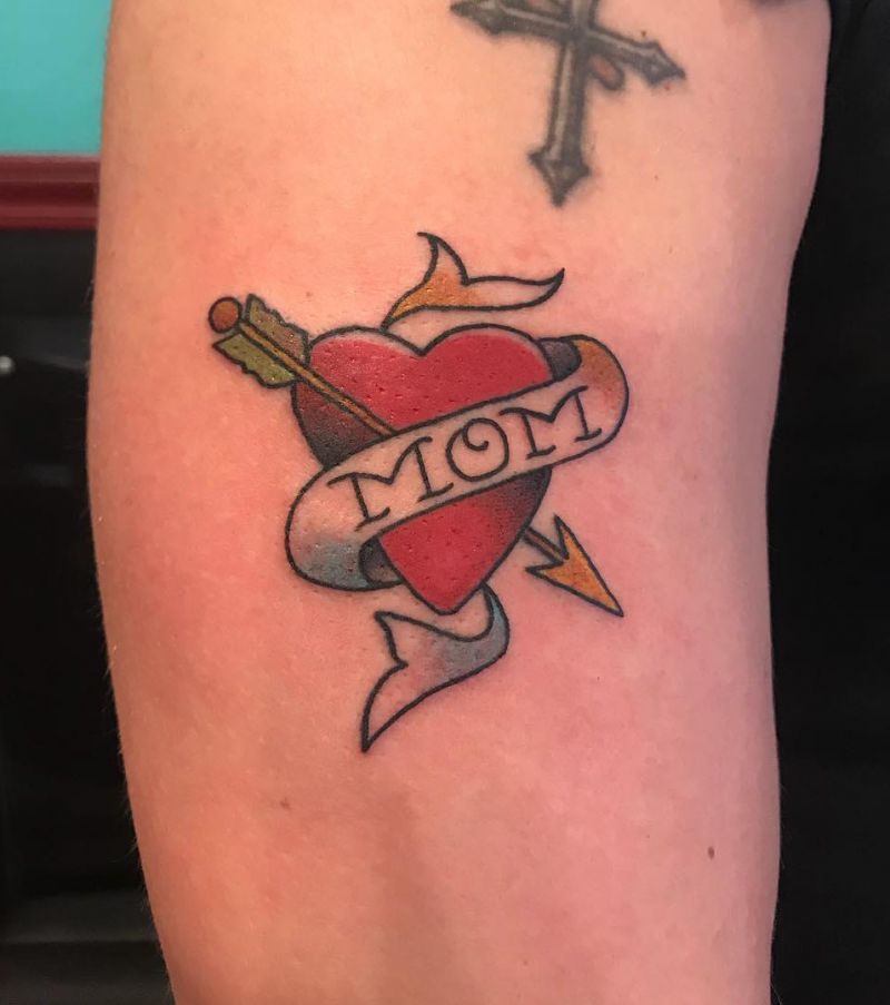 30 Great Mom Heart Tattoos to Inspire You