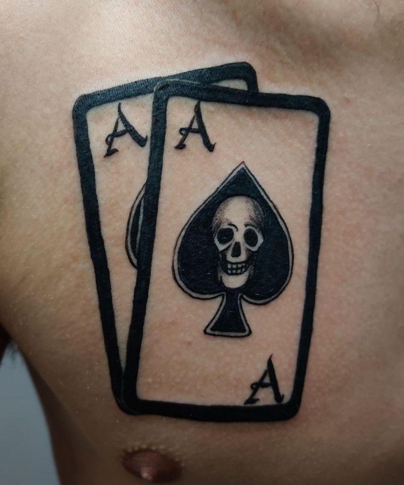 30 Unique Ace of spades Tattoos You Must Try