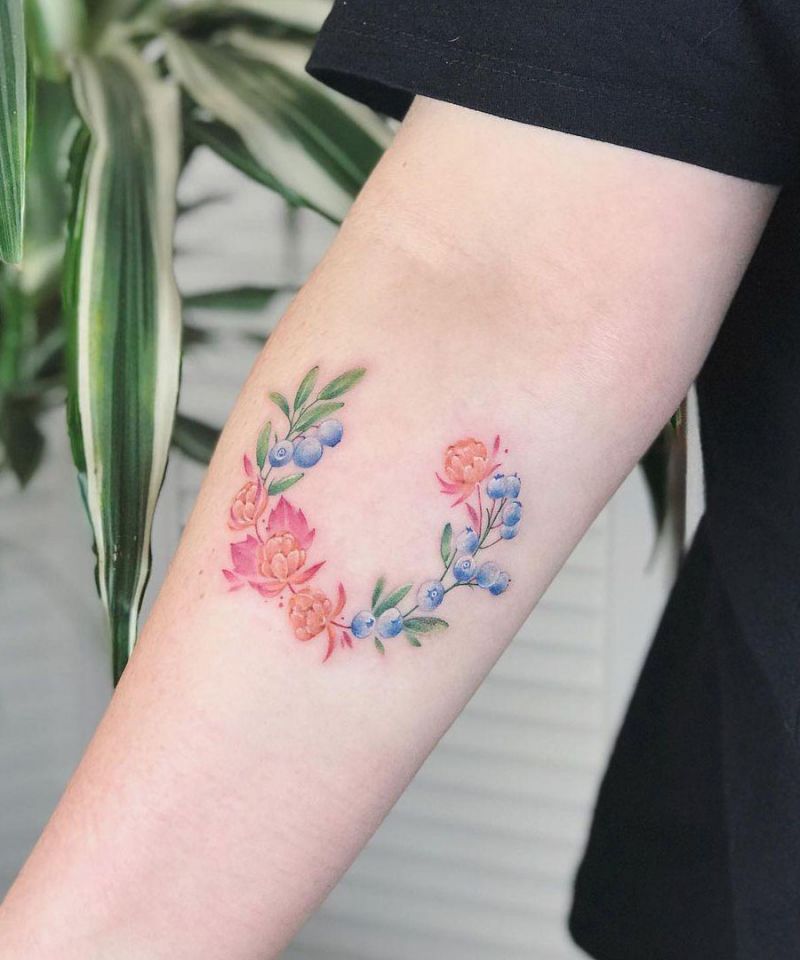 30 Elegant Wreath Tattoos You Must Try