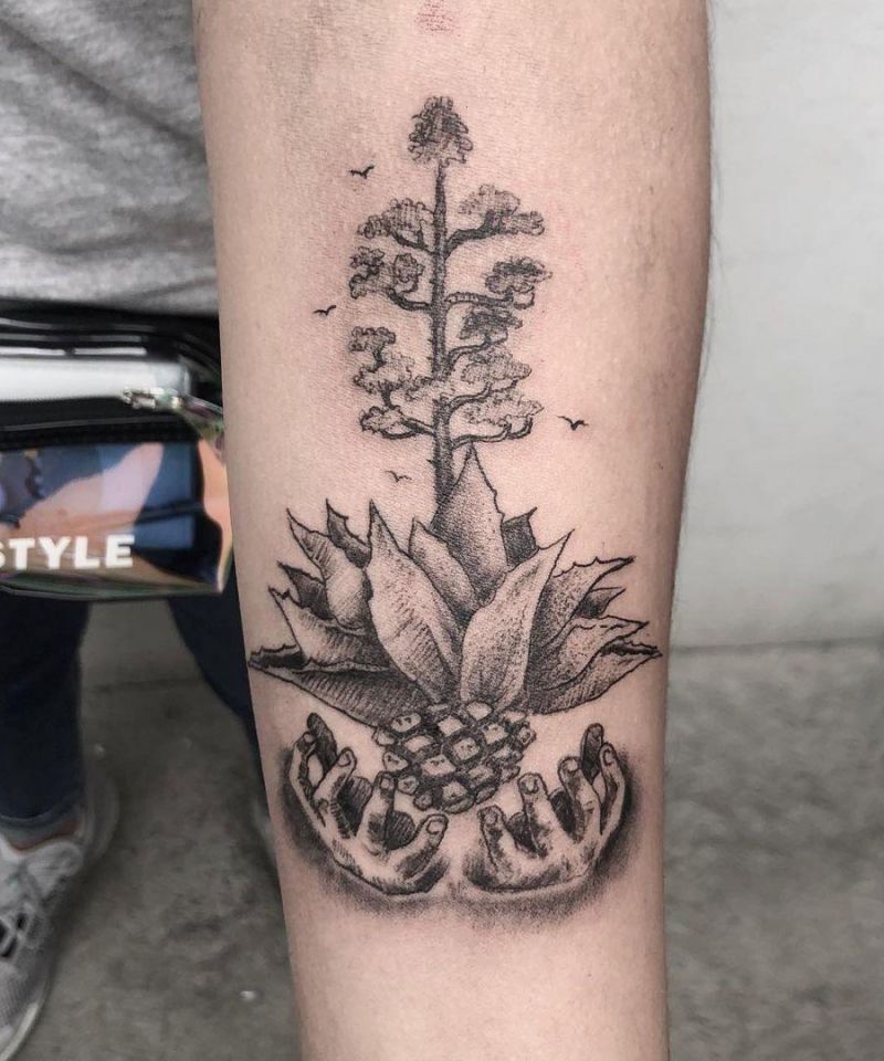 30 Unique Agave Tattoos You Must Love