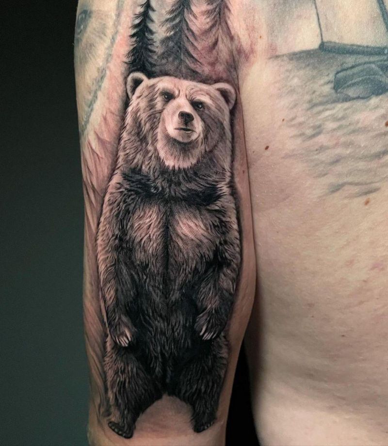30 Bold Bear Tattoos You Must Love