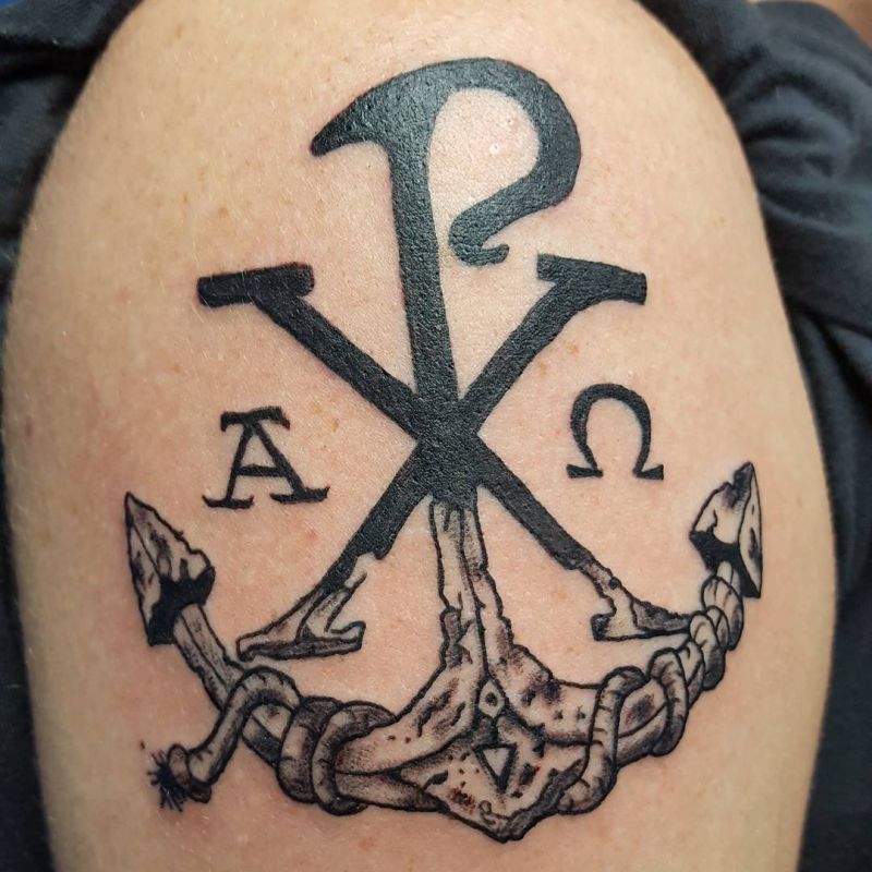 30 Unique Chi Rho Tattoos You Must Try