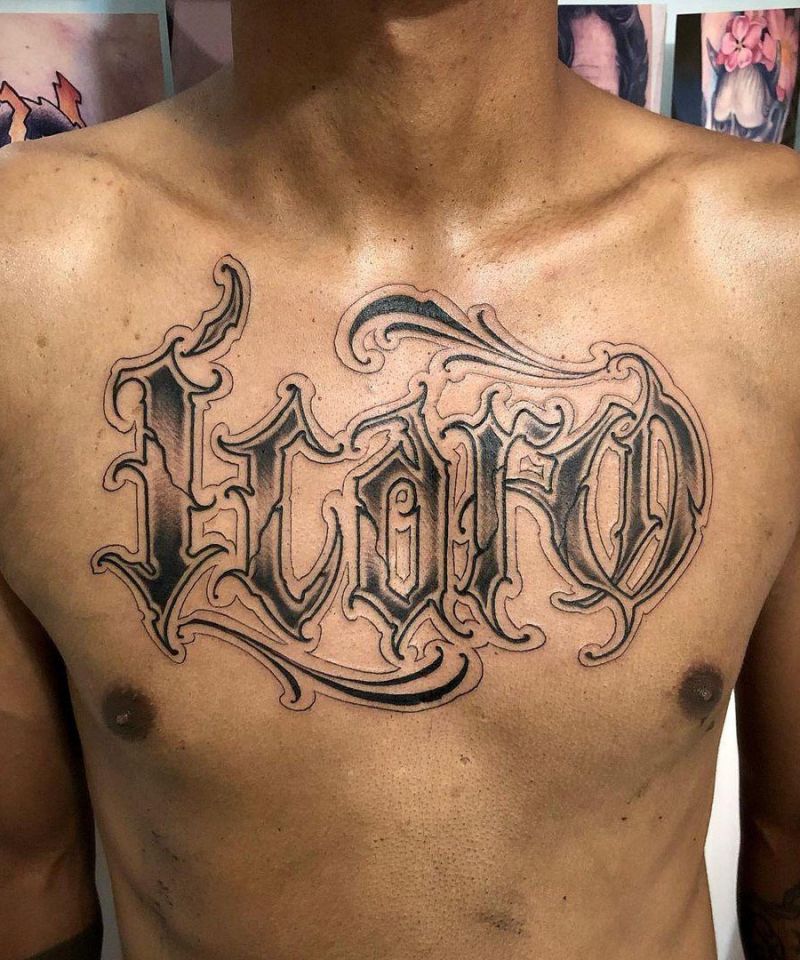 30 Unique Lettering Tattoos You Must Love