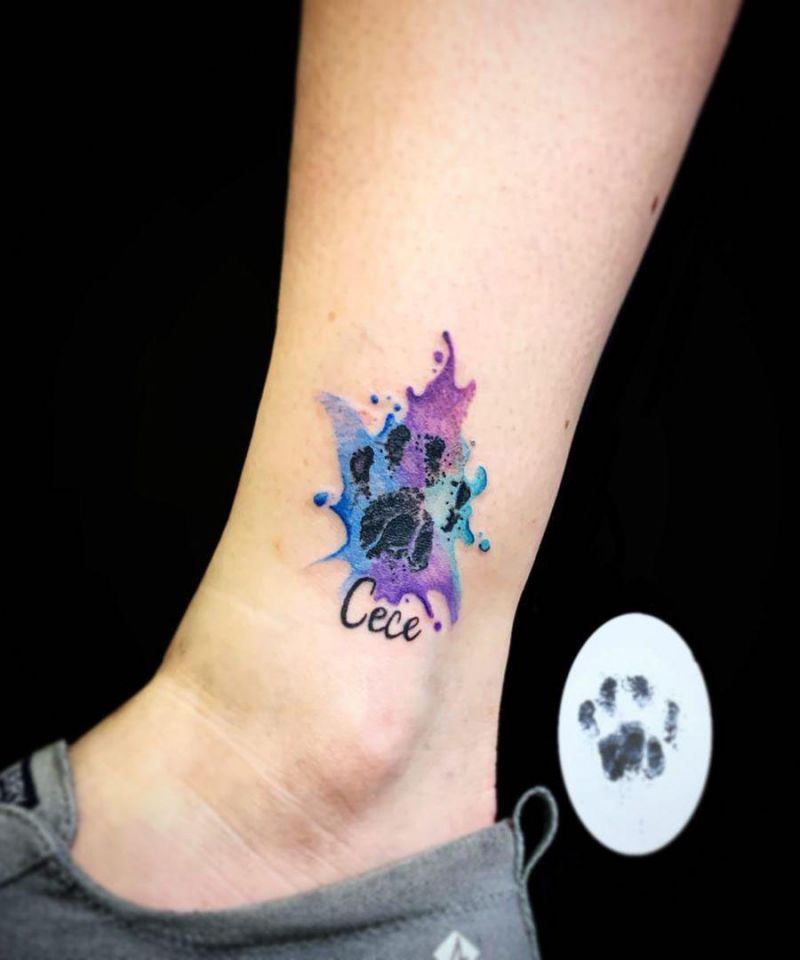 30 Elegant Cat Paw Tattoos You Can Copy