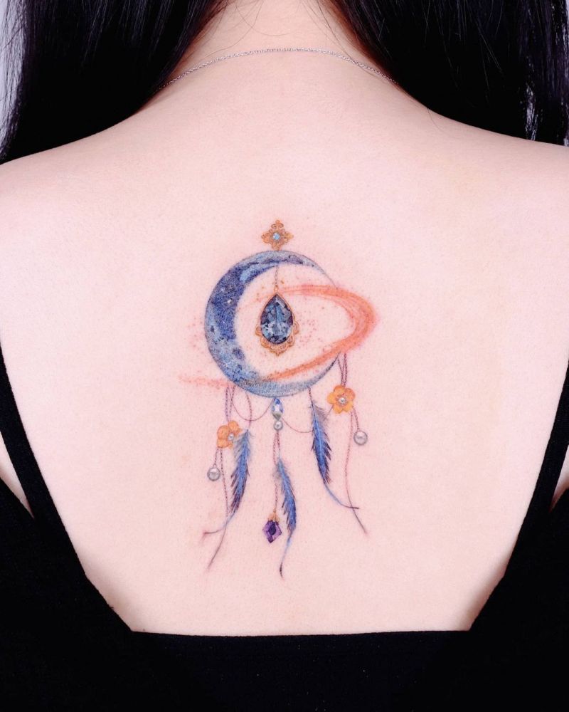 30 Pretty Dreamcatcher Tattoos to Inspire You