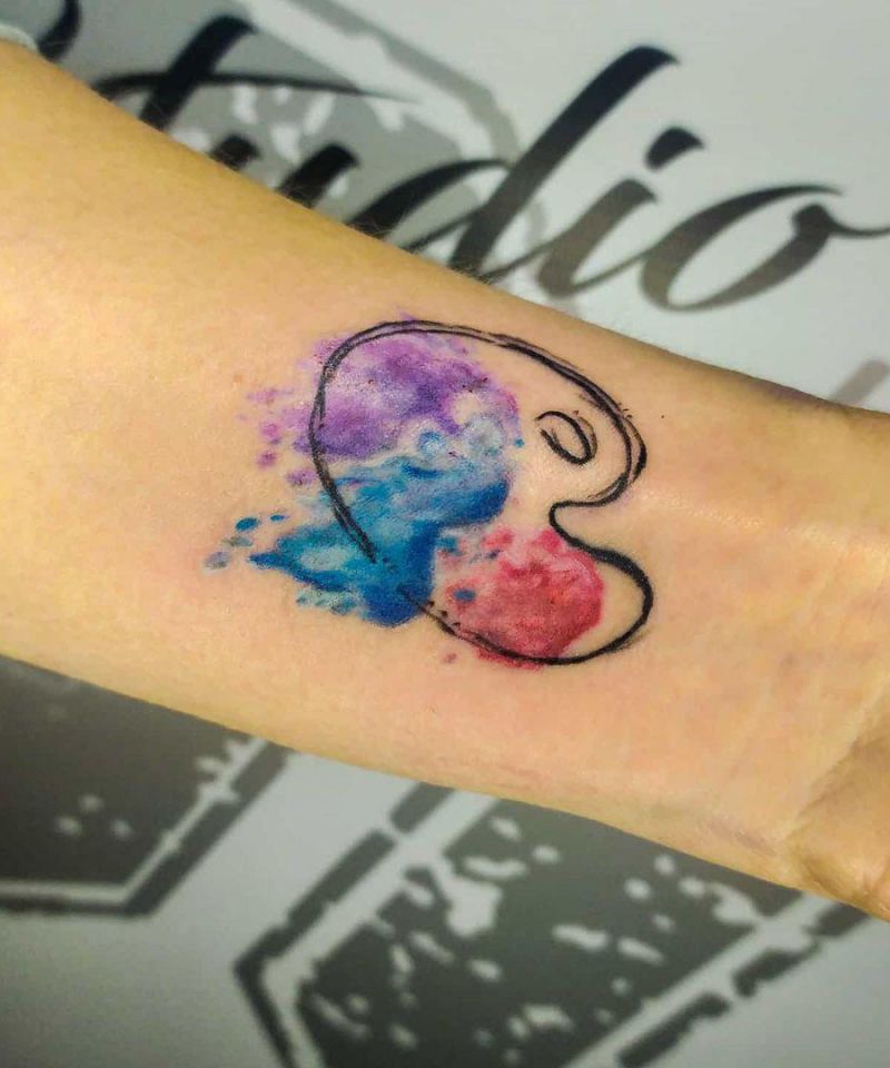 30 Elegant Paint Palette Tattoos Make You Attractive