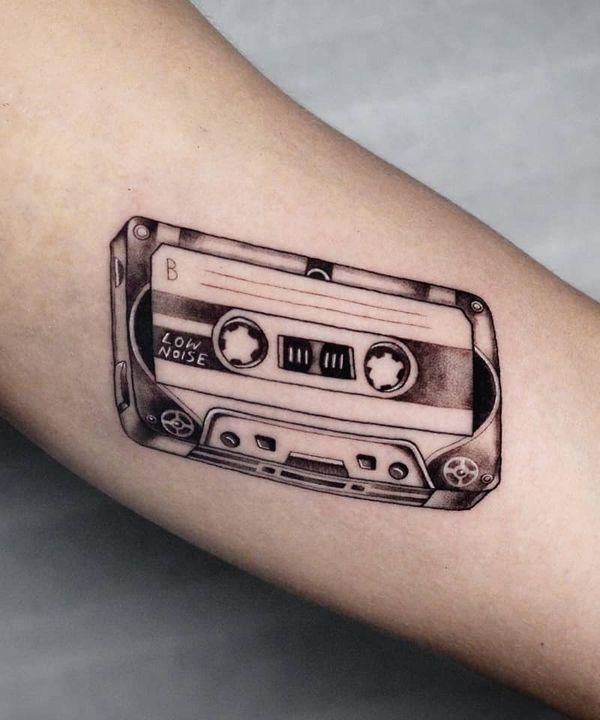 30 Elegant Tape Tattoos You Must Love