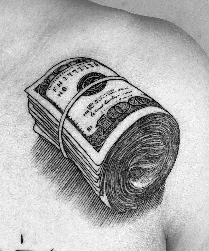 money rolls tattoos
