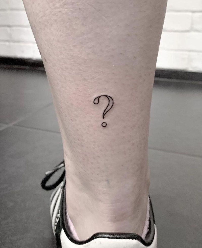 30 Elegant Question Mark Tattoos for Your Inspiration