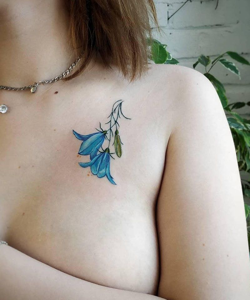 30 Elegant Bellflower Tattoos You Need to Copy
