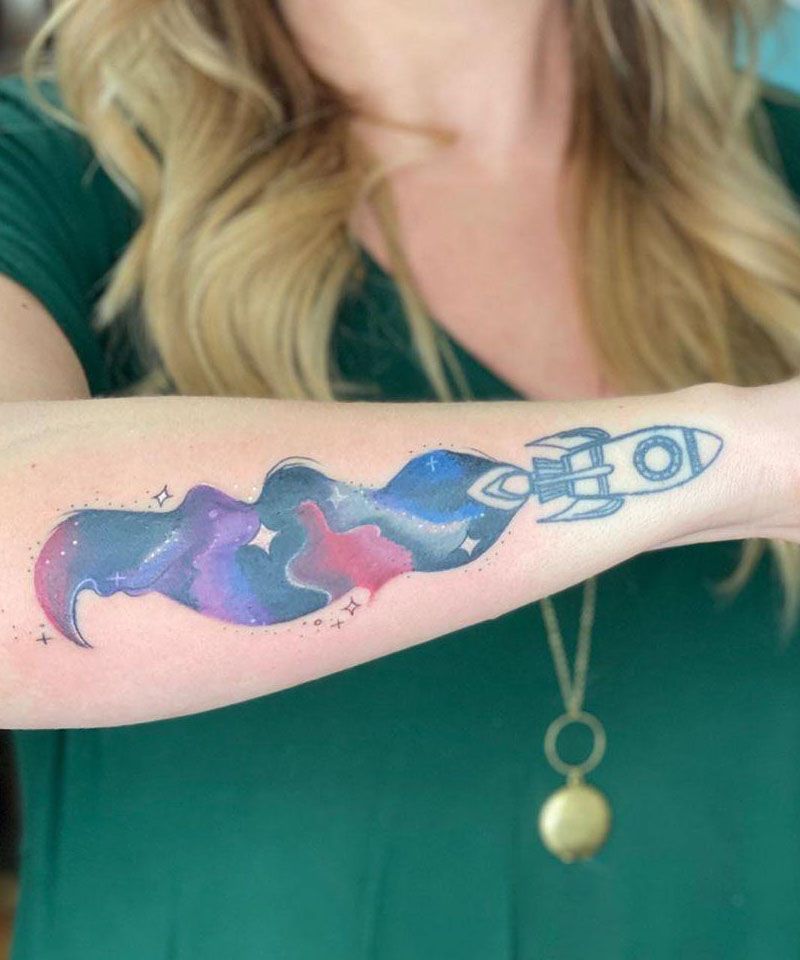 30 Unique Rocket Tattoos You Need to Copy