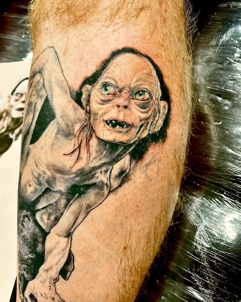 30 Unique Gollum Tattoos You Will Love