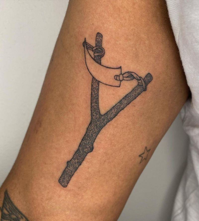 30 Unique Slingshot Tattoos to Inspire You