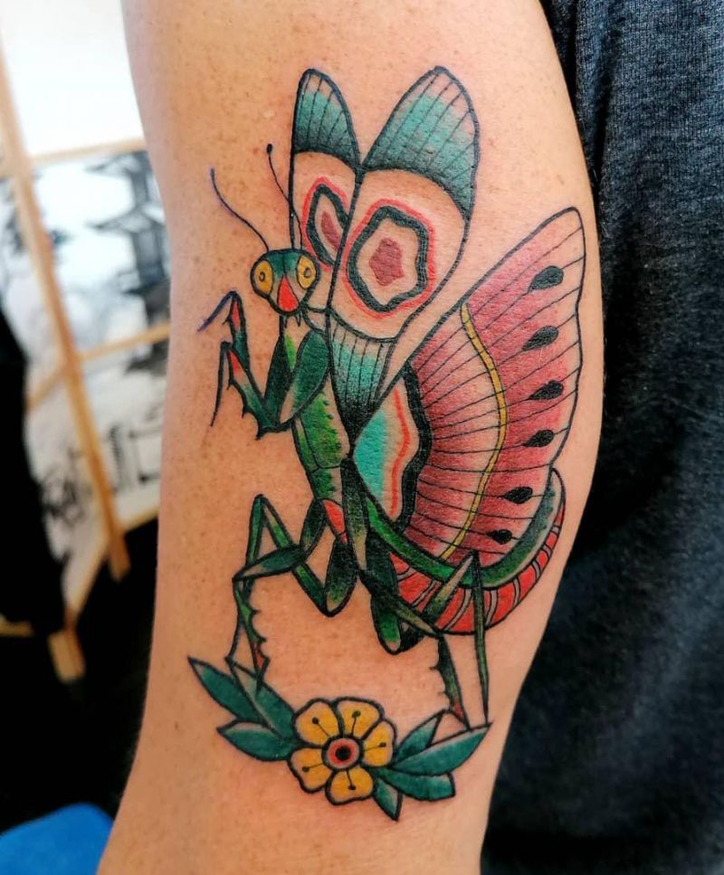 30 Unique Mantis Tattoos for Your Inspiration