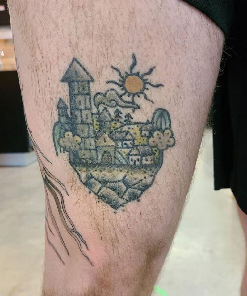 30 Unique Castle Tattoos You Can Copy