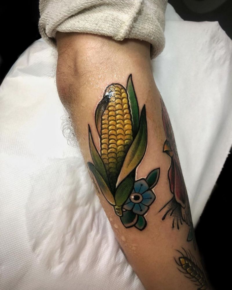 30 Unique Corn Tattoos to Inspire You
