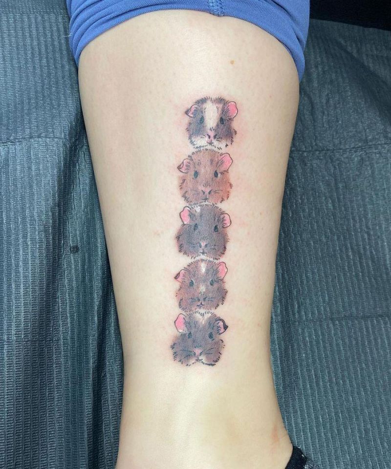 30 Cute Guinea Pig Tattoos for Your Inspiration