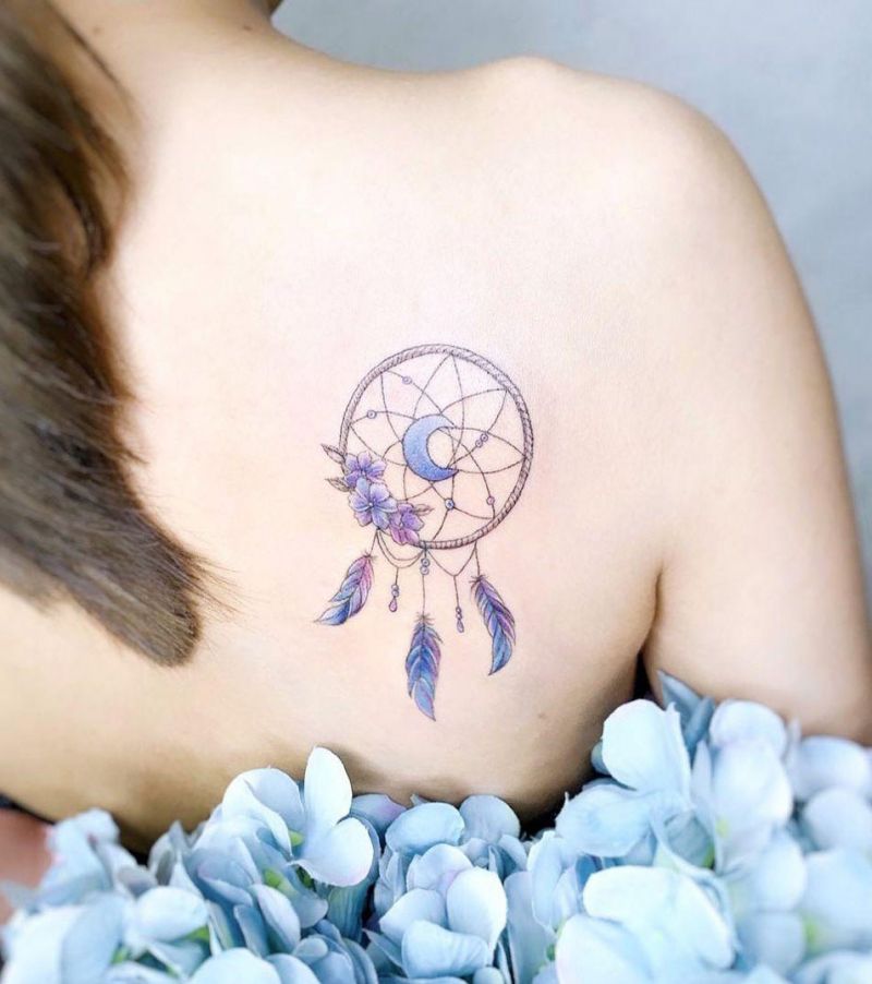 30 Pretty Dreamcatcher Tattoos to Inspire You