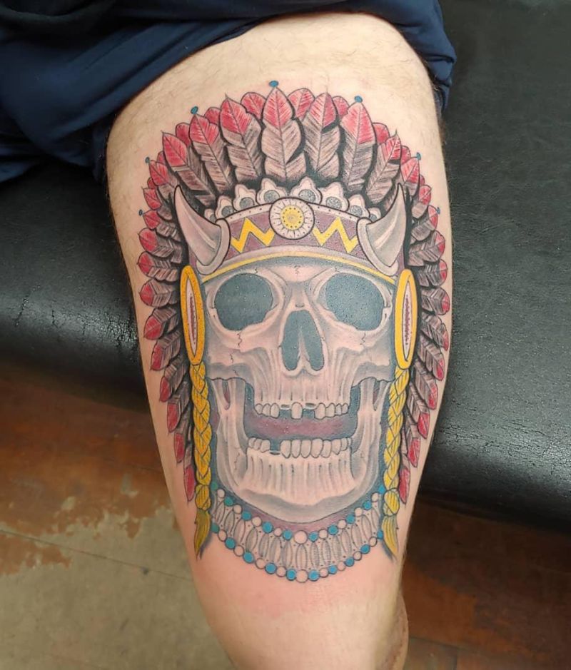30 Unique Headdress Tattoos for Your Inspiration