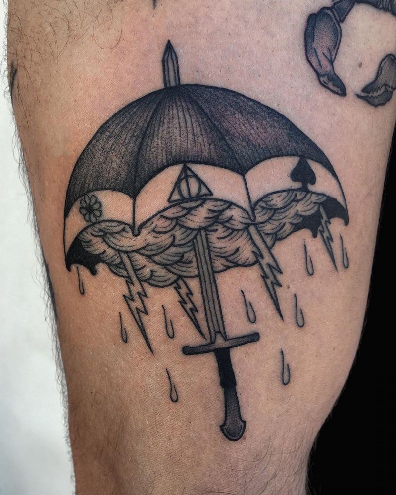 30 Elegant Umbrella Tattoos to Inspire You