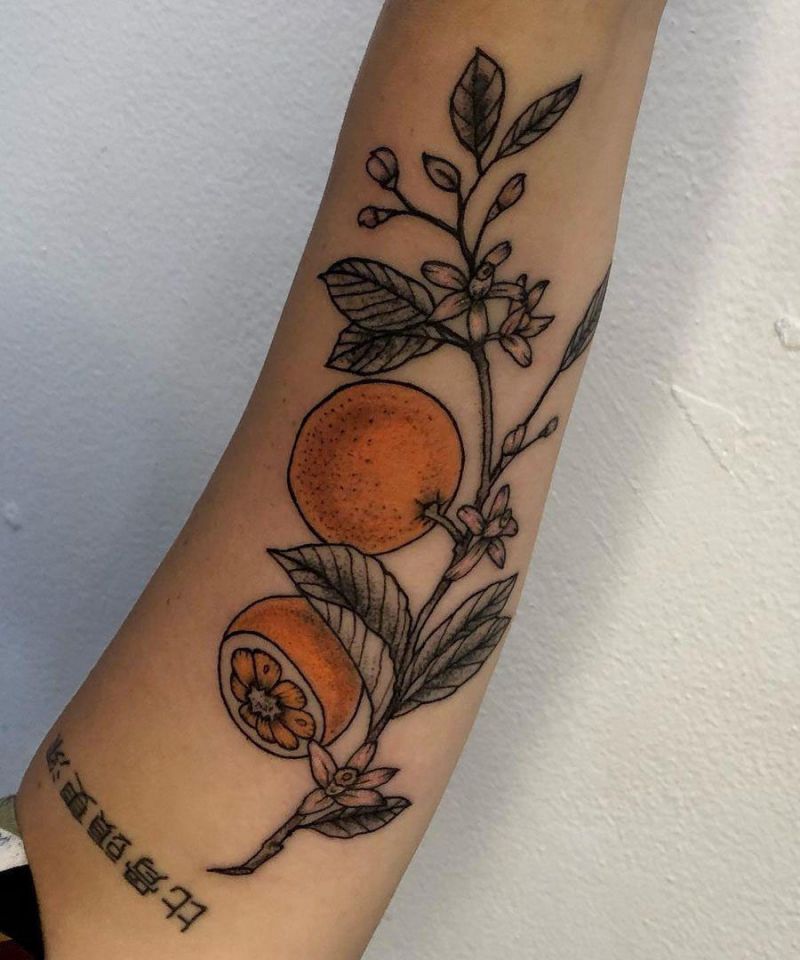 30 Elegant Orange Blossom Tattoos You Will Love