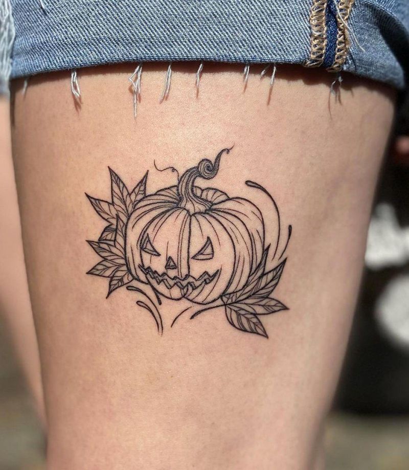 30 Unique Pumpkin Tattoos You Can Copy