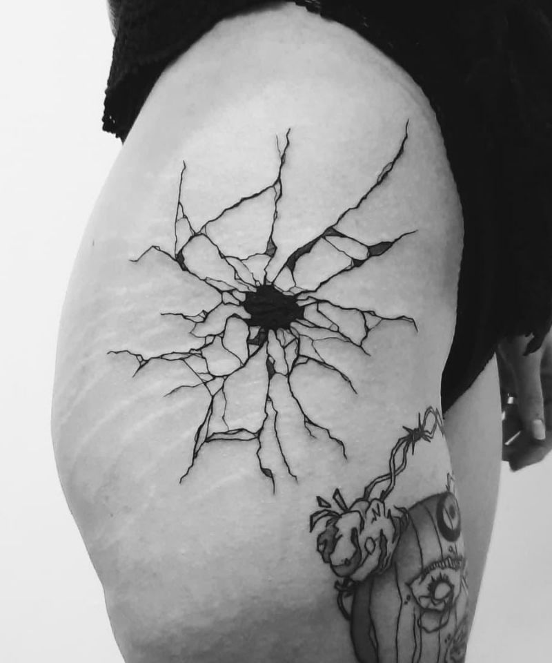 30 Unique Broken Glass Tattoos You Must Love