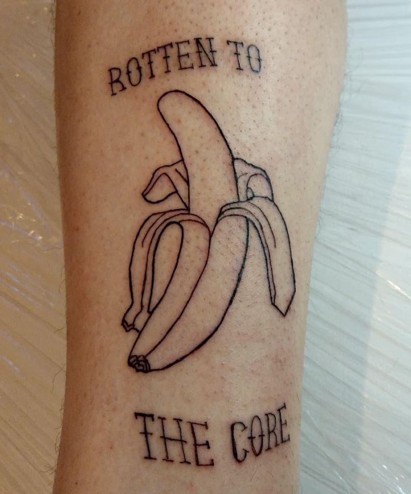30 Unique Banana Tattoos You Must Try