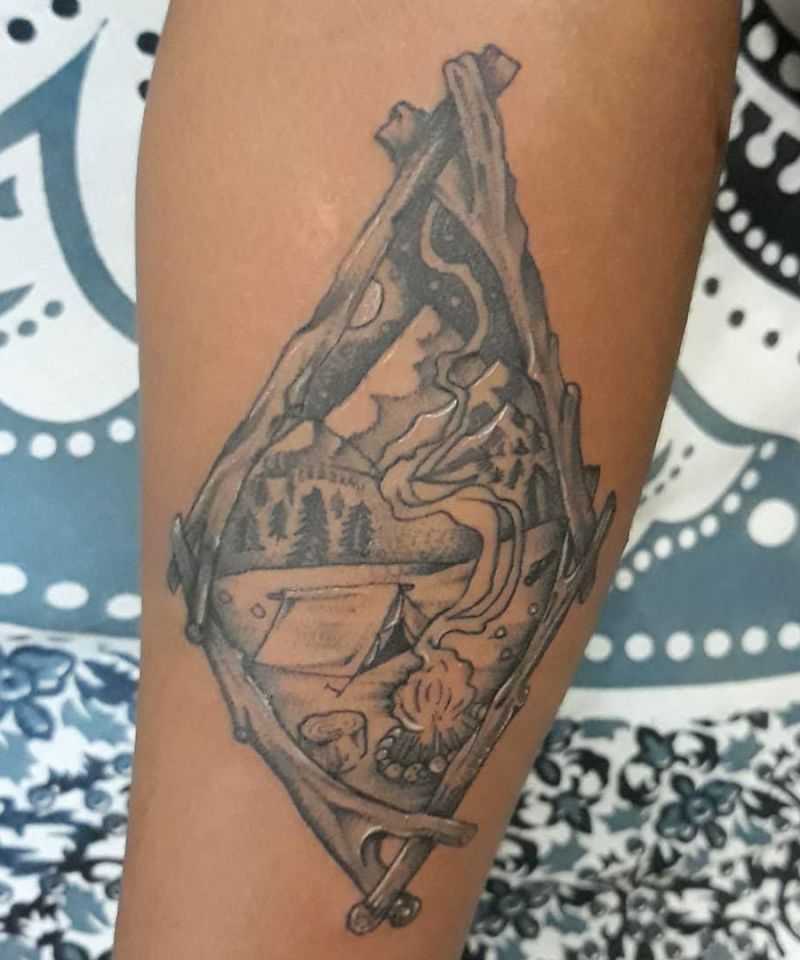 30 Unique Camp Tattoos You Need to Copy