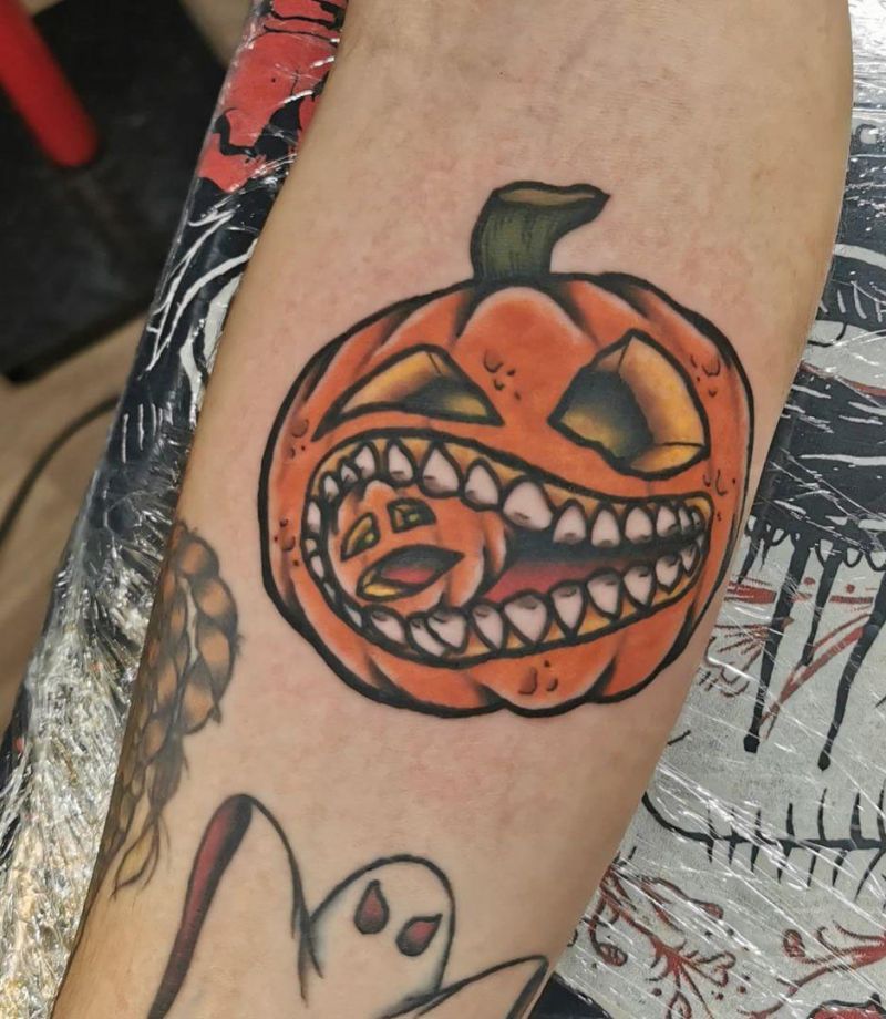 30 Unique Pumpkin Tattoos You Can Copy