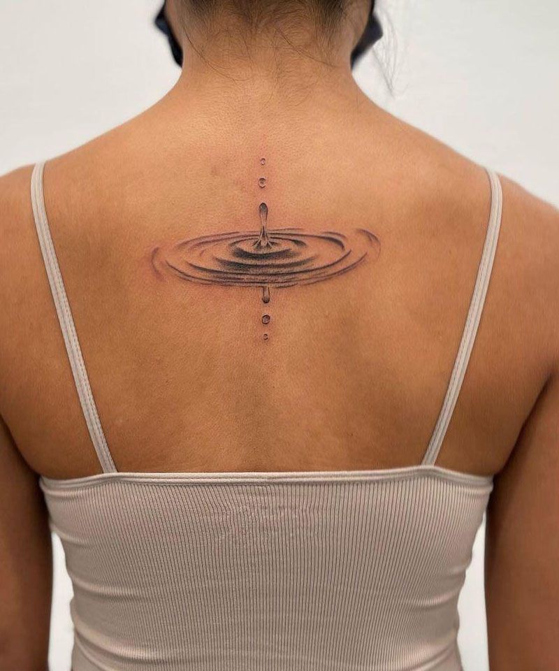 30 Elegant Water Drop Tattoos You Can Copy