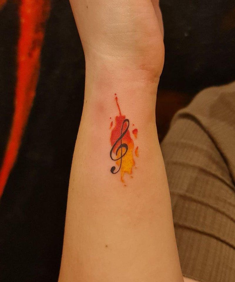 30 Unique Music Note Tattoos You Must Love
