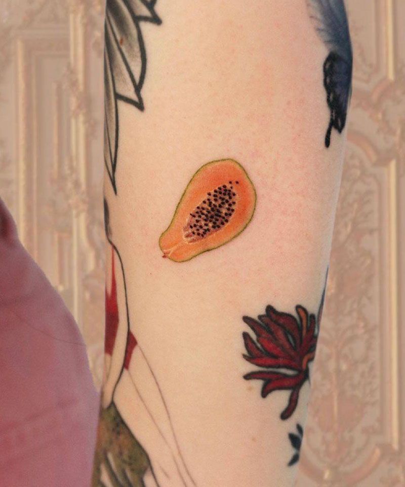 30 Elegant Papaya Tattoos You Will Love