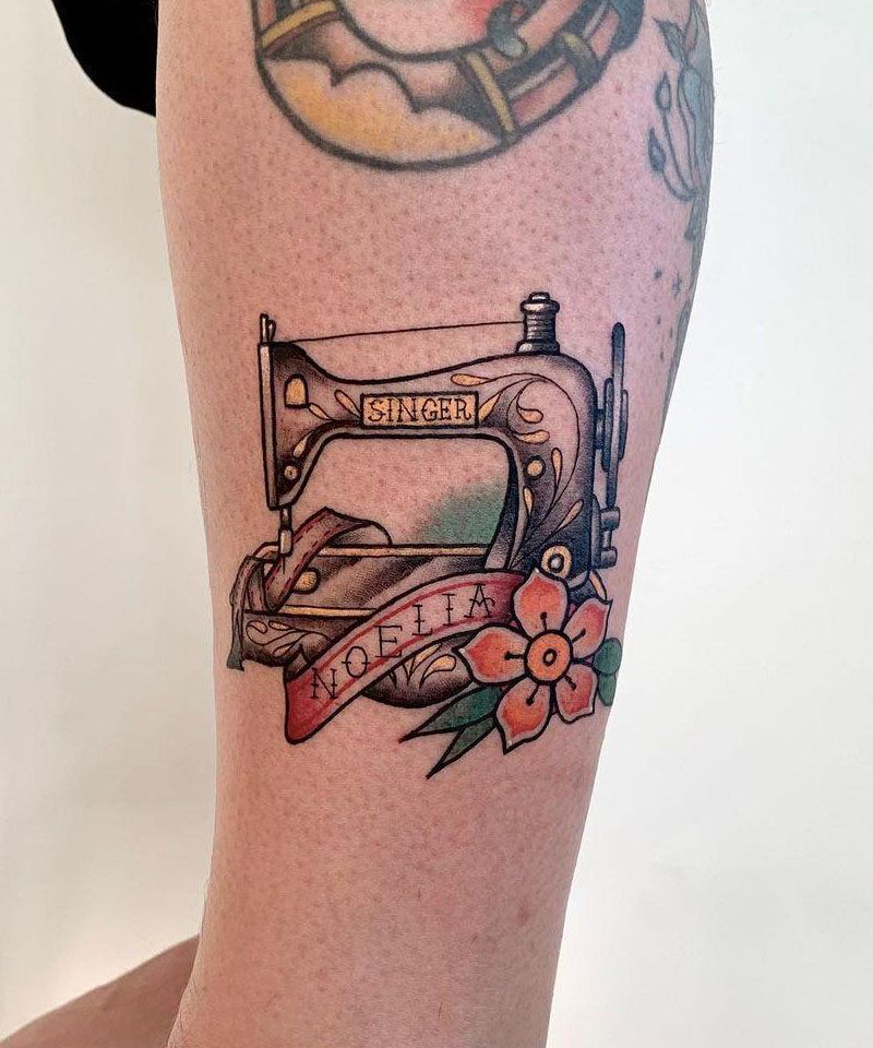 30 Elegant Sewing Machine Tattoos You Must Try