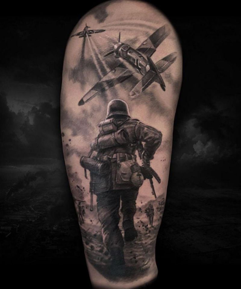 30 Unique War Tattoos You Can Copy