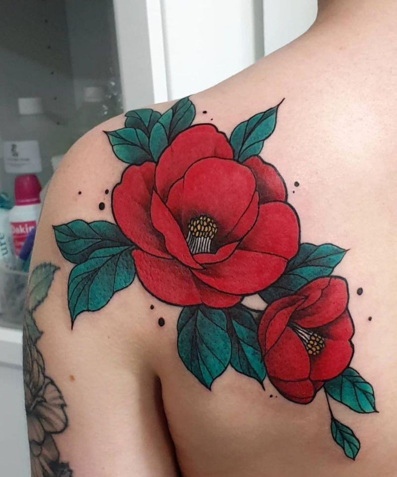 30 Elegant Camellia Tattoos You Can Copy