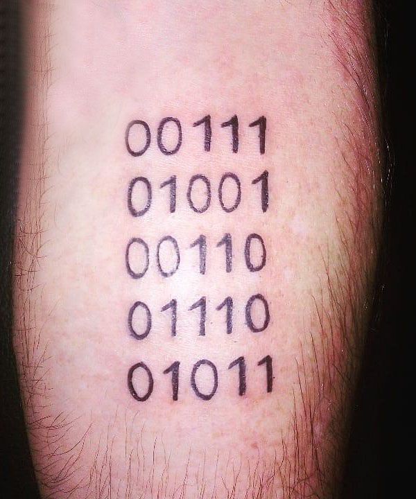 20 Unique Binary Tattoos You Must Love